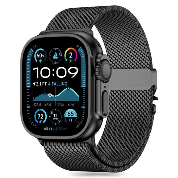 Tech-Protect Milano Apple Watch 8 / 9 / 10 / 11 / SE / Ultra (44 / 45 / 46 / 49 Mm) Zwart