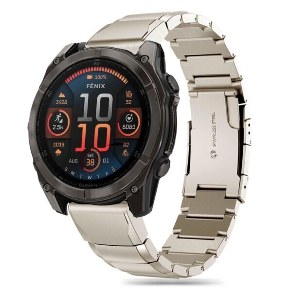 Tech-Protect Steelband Garmin Fenix 5X / 5X Plus / 6X / 6X Pro / 7X / 8 / 8 Pro (51 Mm) Titanium