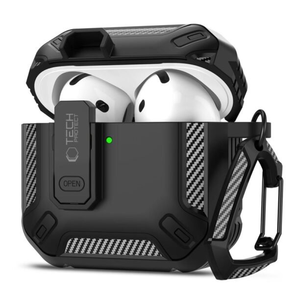 Tech-Protect Carbonox Apple AirPods 4 Zwart
