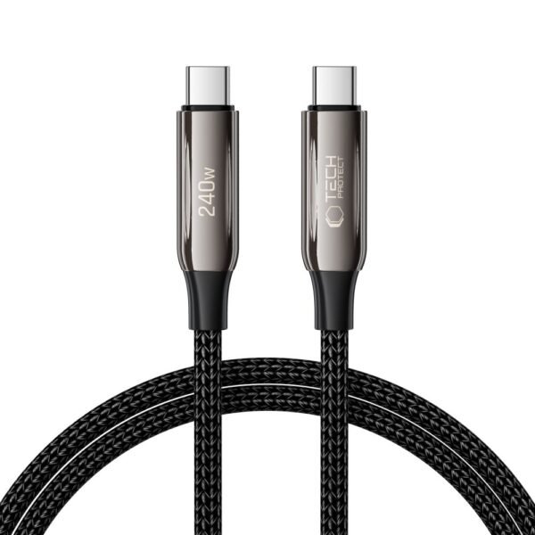 Tech-Protect UB10T Ultraboost Type-C Kabel PD 240W / Qc4.0 100CM Zwart