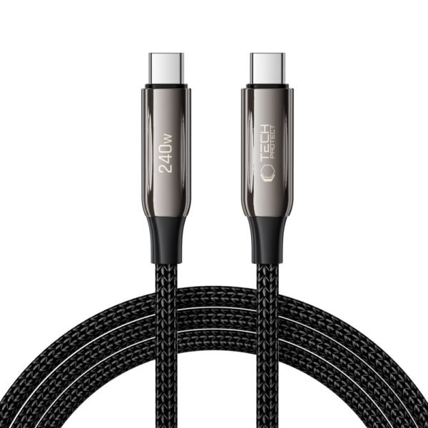 Tech-Protect UB10T Ultraboost Type-C Kabel PD 240W / Qc4.0 200CM Zwart