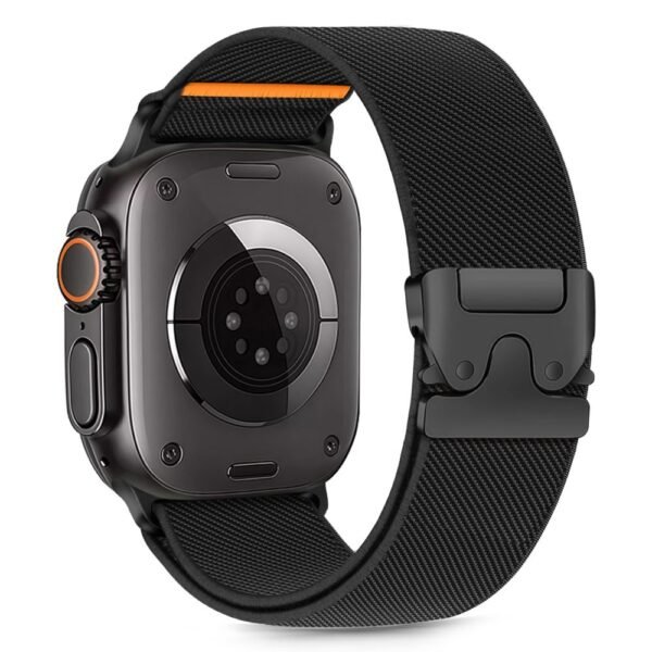 Tech-Protect Nylon Clasp Apple Watch 8 / 9 / 10 / 11 / SE / Ultra (44 / 45 / 46 / 49 Mm) Zwart