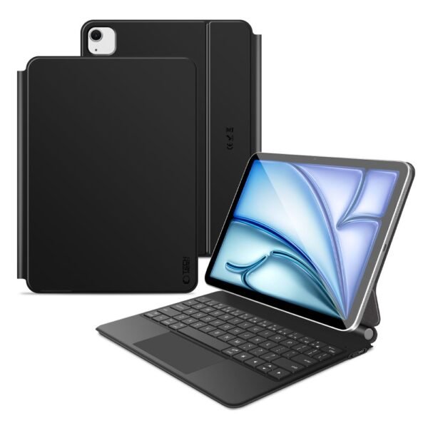 Tech-Protect Smartcase Magnetisch + Toetsenbord iPad Air 10.9” 4 / 5 / 2020-2022 / 11” 6 / 7 / 8 / 2024-2026 Zwart