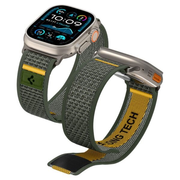 Spigen Athlex Air Apple Watch 8 / 9 / 10 / 11 / SE / Ultra (44 / 45 / 46 / 49 Mm) Active Groen