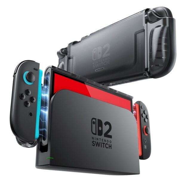 Supcase Crystal Hoes Nintendo Switch 2 Frost Zwart
