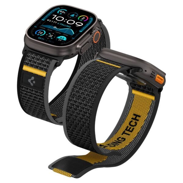 Spigen Athlex Air Apple Watch 8 / 9 / 10 / 11 / SE / Ultra (44 / 45 / 46 / 49 Mm) Active Zwart
