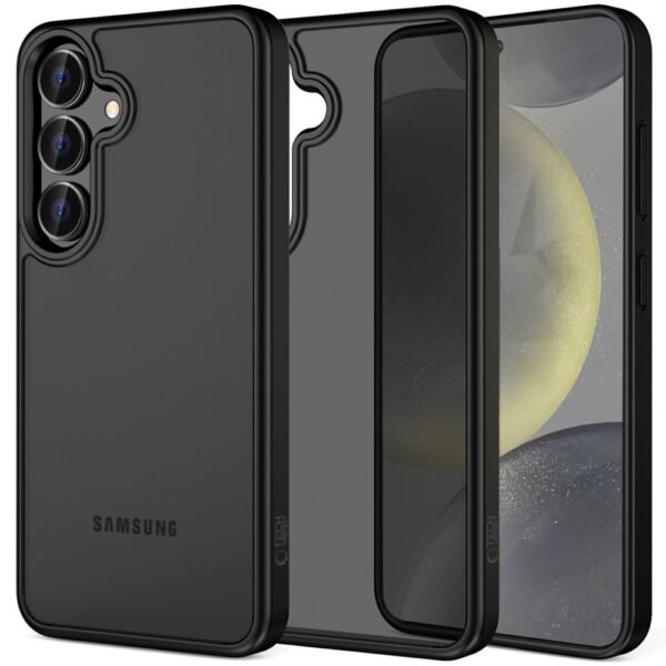 Tech-Protect MagMat Hoesje Samsung Galaxy S25 FE Mat Zwart