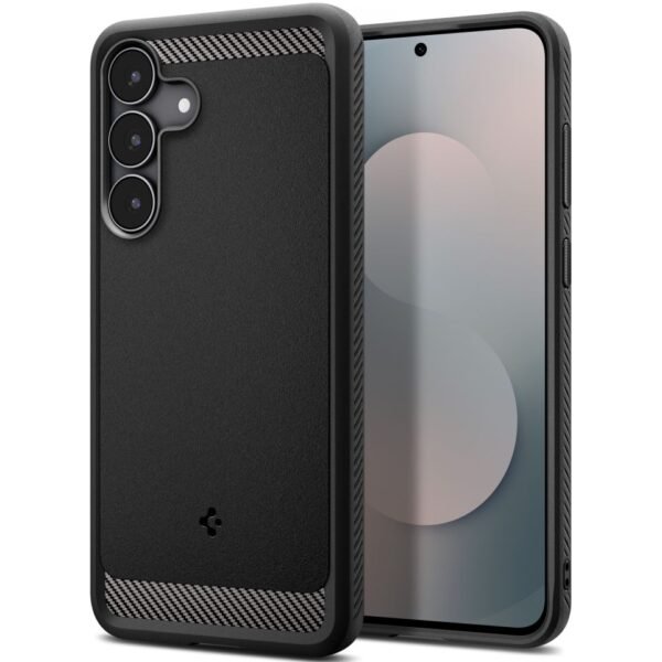 Spigen Rugged Armor Hoesje Samsung Galaxy S25 FE Mat Zwart
