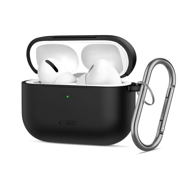 Tech-Protect Siliconen Hook Apple AirPods Pro 3 Zwart
