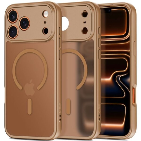 Tech-Protect BasicMag MagSafe Hoesje iPhone 17 Pro Mat Bruin