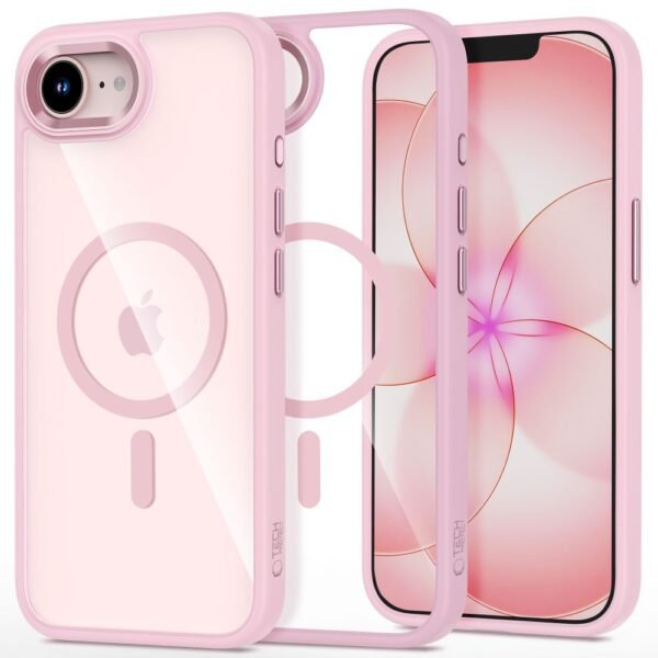 Tech-Protect Magmat MagSafe iPhone 16E / 17E Soft Roze/Transparante