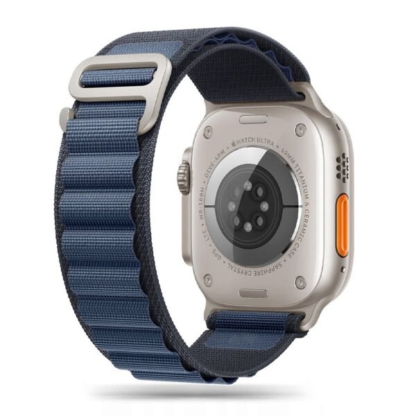 Tech-Protect Nylon Pro Apple Watch 8 / 9 / 10 / 11 / SE / Ultra (44 / 45 / 46 / 49 Mm) Marineblauw / Blauw