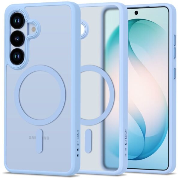 Tech-Protect MagMat MagSafe Hoesje Samsung Galaxy S26 Mat Sky Blauw