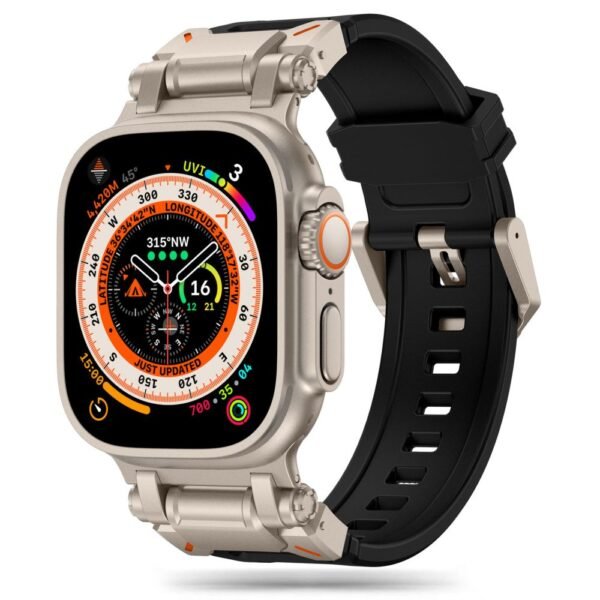Tech-Protect Delta Pro Apple Watch 8 / 9 / 10 / 11 / SE / Ultra (44 / 45 / 46 / 49 Mm) Zwart/Titanium