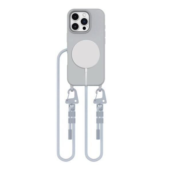 Tech-Protect MagNecklace MagSafe Hoesje iPhone 16 Pro Max Crayon Grijs
