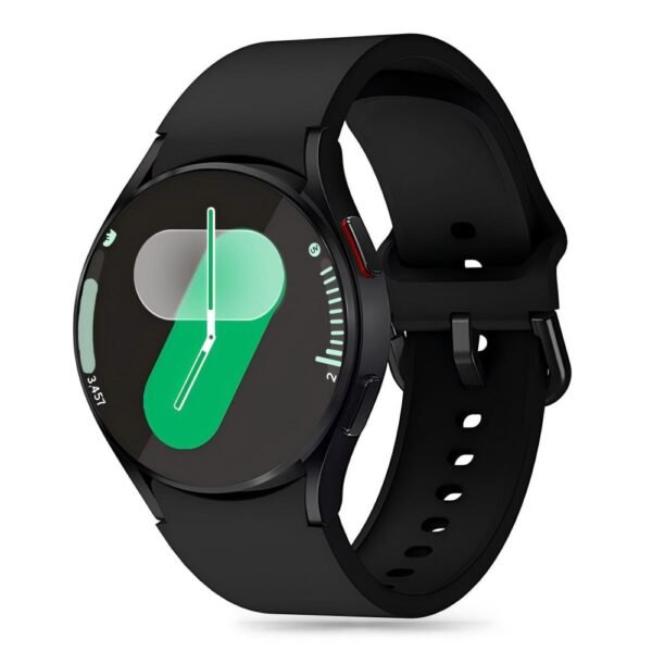 Tech-Protect Siliconen Samsung Galaxy Watch 4 / 5 / 5 Pro / 6 / 7 / FE Zwart