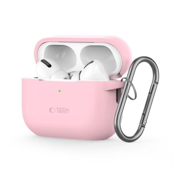 Tech-Protect Siliconen Hook Apple AirPods Pro 1 / 2 Dusty Roze