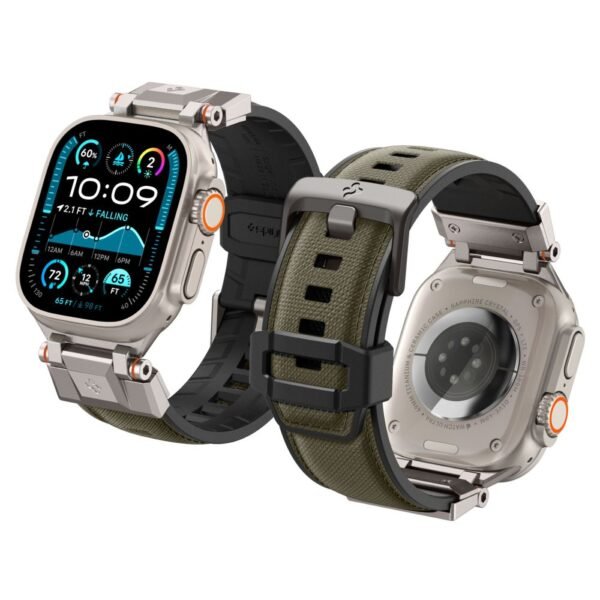 Spigen Durapro Armor Apple Watch 8 / 9 / 10 / 11 / SE / Ultra (44 / 45 / 46 / 49 Mm) Military Groen