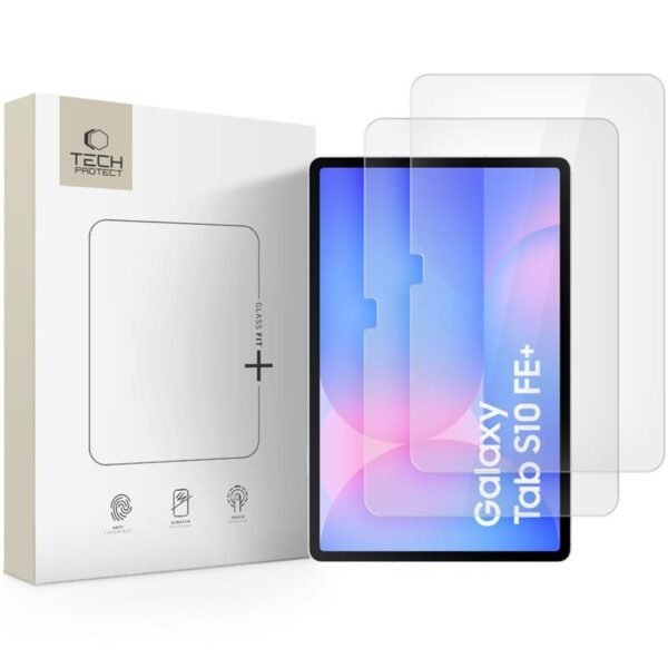 Gehard Glas Tech-Protect Glas Fit+ 2-Pack Galaxy Tab S10 FE+ Plus 13.1 X620 / X626B Transparante