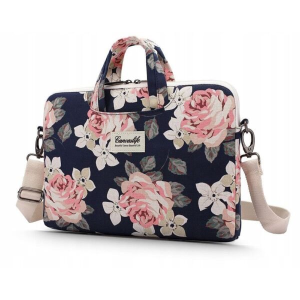 Canvaslife Briefcase Laptop 15-16 Marineblauw Rose