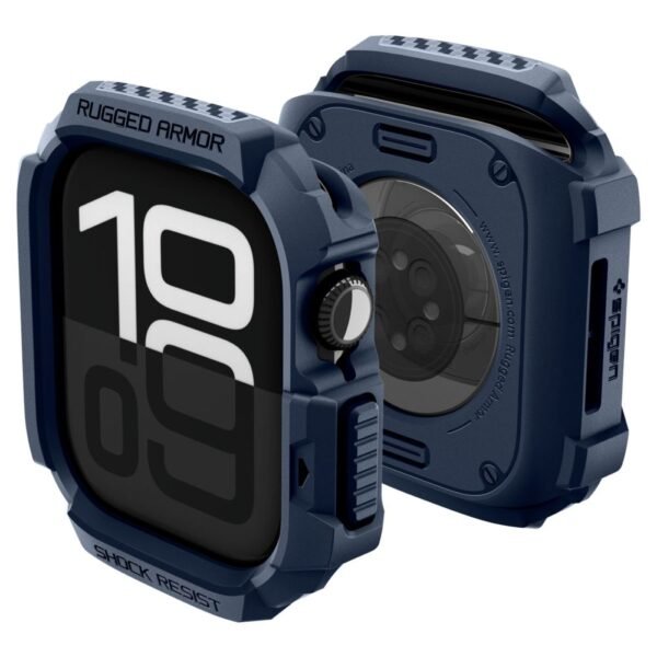 Spigen Rugged Armor V2 Apple Watch 10 / 11 (42 Mm) Marineblauw Blauw
