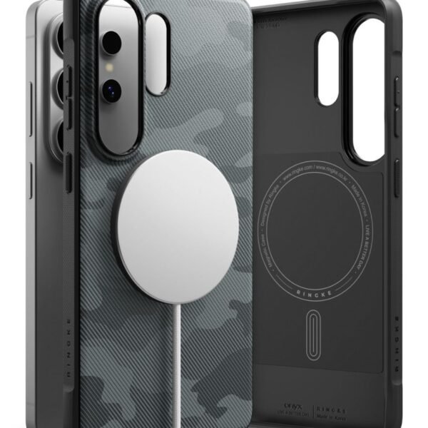 Ringke Onyx MagSafe Hoesje Samsung Galaxy S26 Ultra Camo Zwart