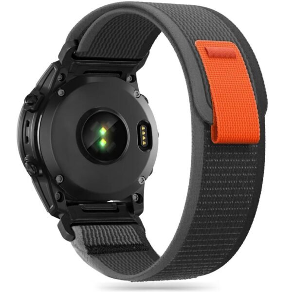 Tech-Protect Nylon Garmin Fenix 5X / 5X Plus / 6X / 6X Pro / 7X / 8 / 8 Pro (51 Mm) Zwart/Oranje