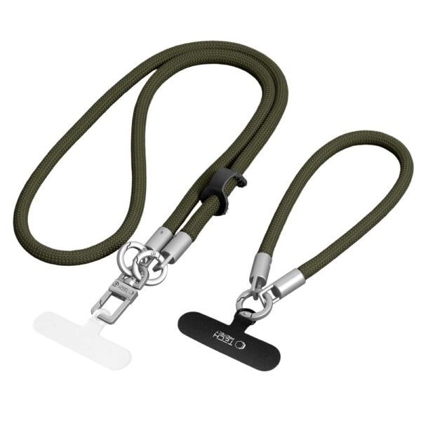 Tech-Protect C10S Koord Crossbody & Wrist Olive Groen/Titanium