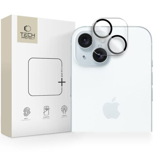 Tech-Protect Cam Fit+ iPhone 14 / iPhone 14 Plus / iPhone 15 Transparant