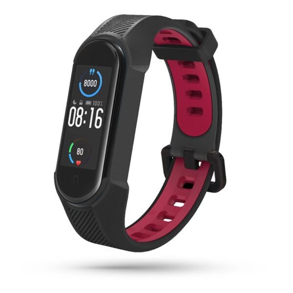 Tech-Protect Armour Xiaomi Mi Smart Band 5 / 6 / 7 / NFC Zwart/Rood