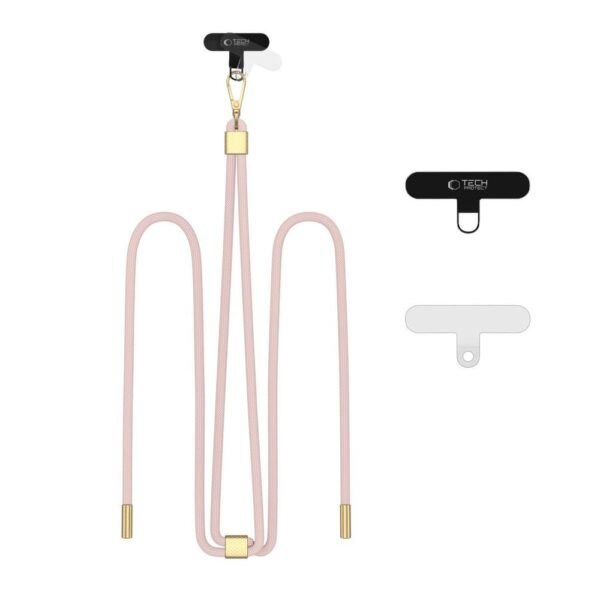 Tech-Protect C2S Koord Crossbody Bandje Baby Roze/Goud