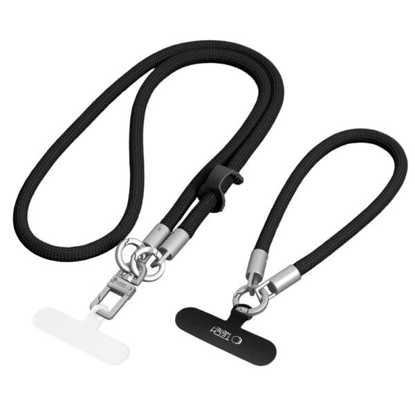 Tech-Protect C10S Koord Crossbody & Wrist Zwart/Titanium