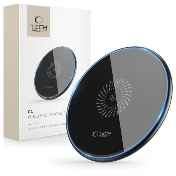 Tech-Protect QI15W-C1 Draadloze Oplader 15W Zwart