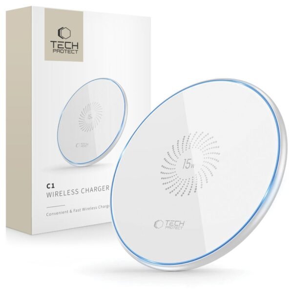 Tech-Protect QI15W-C1 Draadloze Oplader 15W Wit