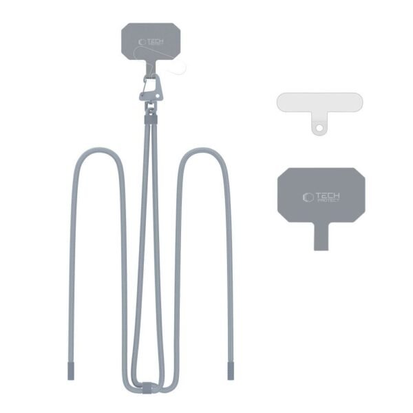 Tech-Protect C5S Koord Crossbody Bandje Steel Grijs