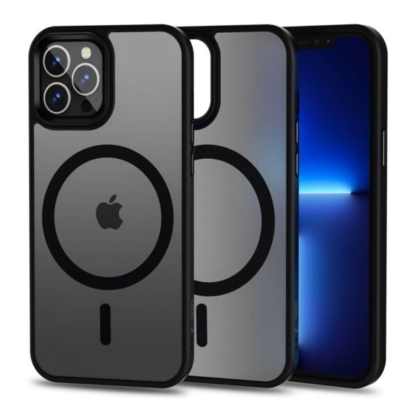 Tech-Protect MagMat MagSafe Hoesje iPhone 12 Pro Max Mat Zwart