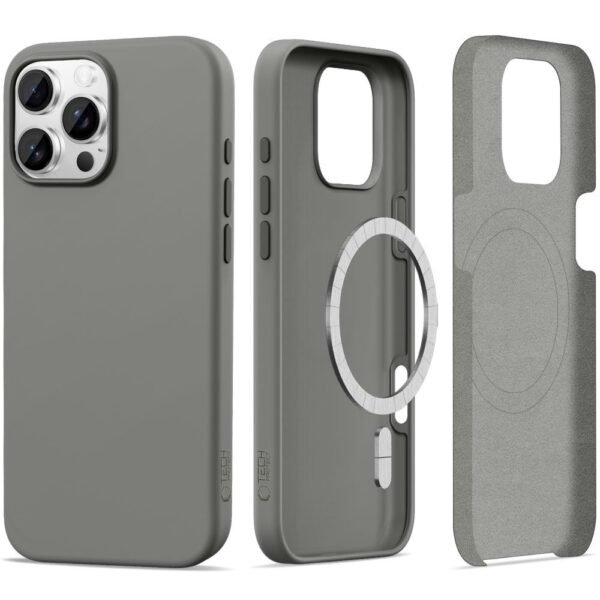 Tech-Protect Siliconen MagSafe Mat Clay Hoesje iPhone 16 Pro