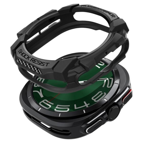 Spigen Rugged Armor Samsung Galaxy Watch Ultra 2024 / 2025 (47 Mm) Mat Zwart
