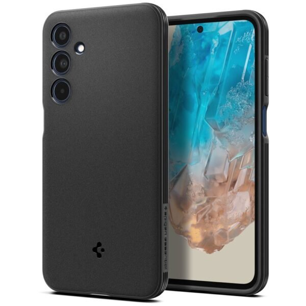 Spigen Essential Sandblast Galaxy M35 5G Mat Zwart