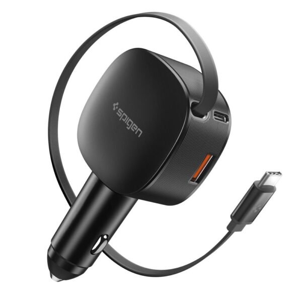 Spigen EV603BT Essentail Auto-oplader 60W Zwart