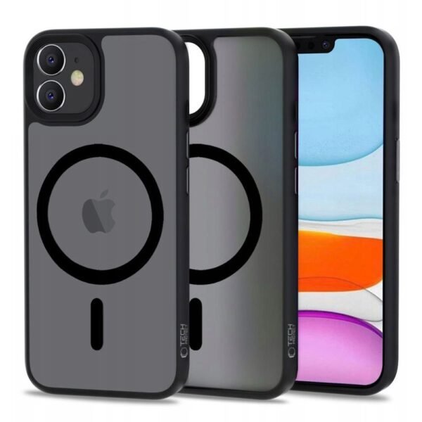 Tech-Protect MagMat MagSafe Hoesje iPhone 11 Mat Zwart