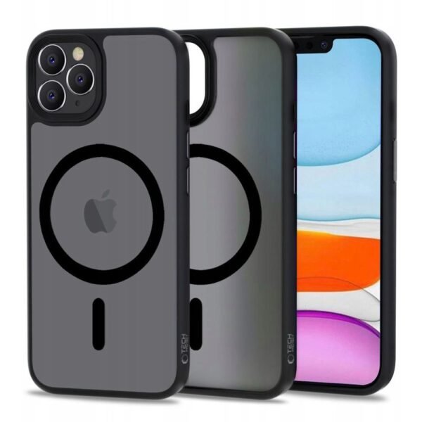 Tech-Protect MagMat MagSafe Hoesje iPhone 11 Pro Mat Zwart