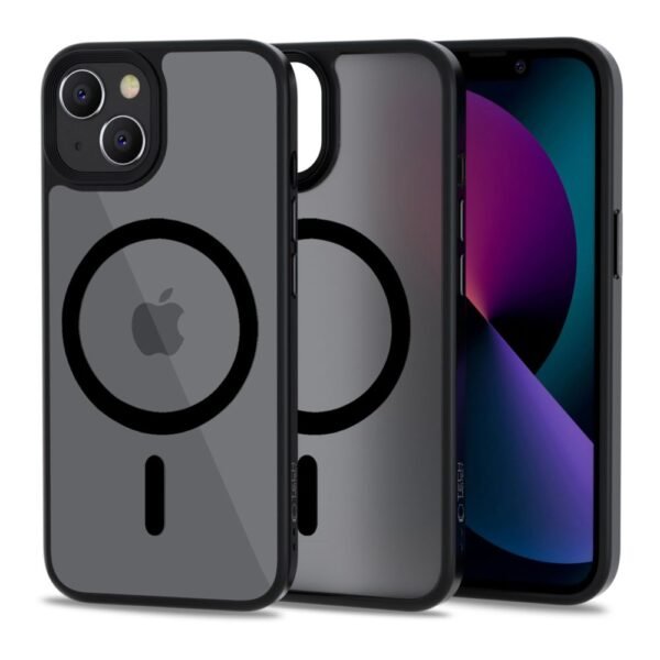 Tech-Protect MagMat MagSafe Hoesje iPhone 13 Mini Mat Zwart