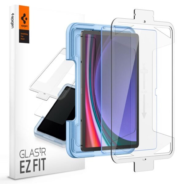 Gehard Glas Spigen Glas.tr ”Ez Fit” Galaxy Tab S9 11.0 / S9 FE / S10 FE / S10 Lite 10.9 X710 / X716B / X510 / X516B / X520 / X526 / X400 / X406B Trans