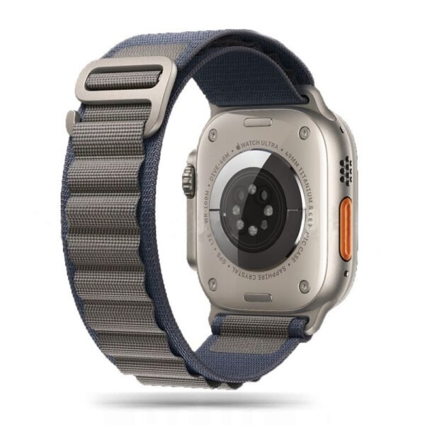 Tech-Protect Nylon Pro Apple Watch 8 / 9 / 10 / 11 / SE / Ultra (44 / 45 / 46 / 49 Mm) Marineblauw / Grijs