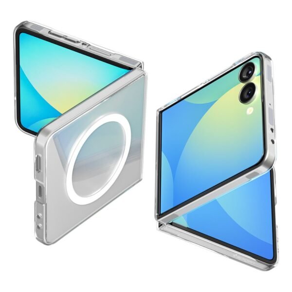 Spigen Airskin Mag MagSafe Galaxy Z Flip 7 Crystal Transparante/Wit