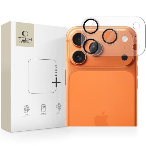 Tech-Protect CamFull Fit+ Camerabeschermer iPhone 17 Pro Mat Transparant