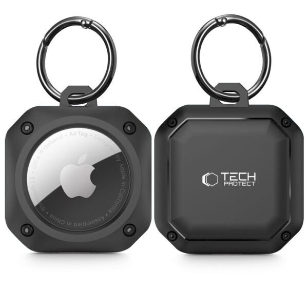 Tech-Protect Rough Pro Apple Airtag 1 / 2 Zwart