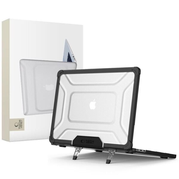 Tech-Protect SmartShell Pro MacBook Air 13 M2-M5 2023-2026 Zwart/Transparant