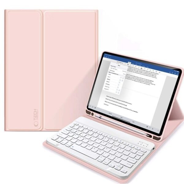 Tech-Protect Sc Pen + Toetsenbord iPad 10.9” 10 / 2022 / 11” 11 / 2025 Roze